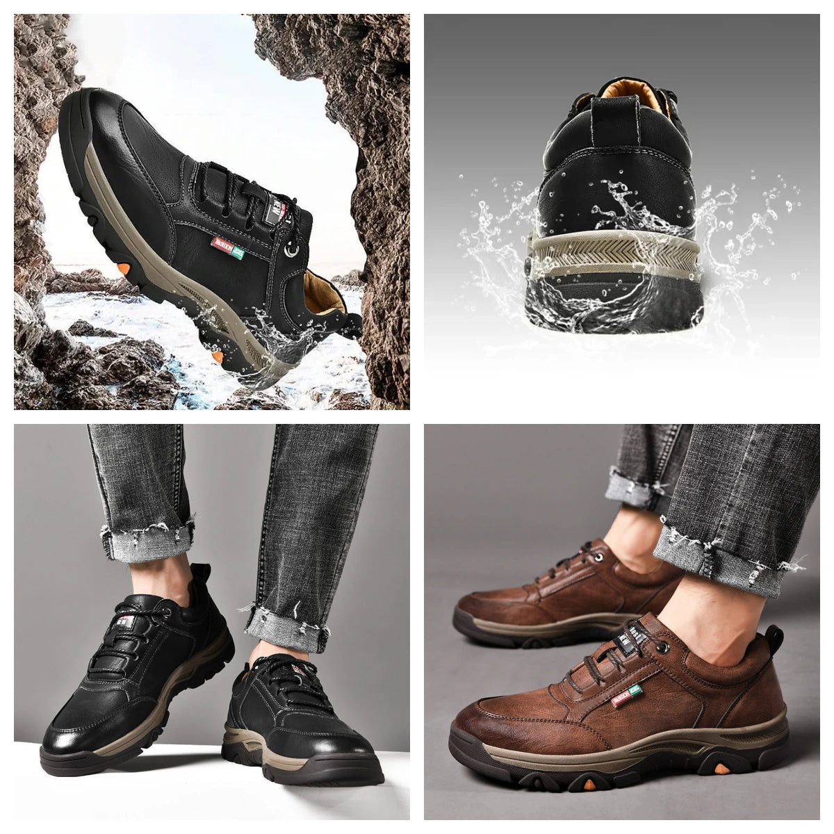 【⏰50% reducere astăzi - se încheie în curând】 Pantofi ortopedici cu design ergonomic - piele de înaltă calitate + cusături manual ✅ Un must-have pentru bărbați👞