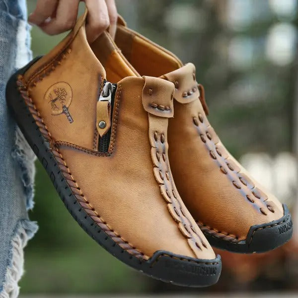 【🎁50% kedvezmény ma - ne hagyd ki】 Ergonomikus kialakítású ortopéd cipő - kiváló minőségű bőr + kézzel varrott 👞