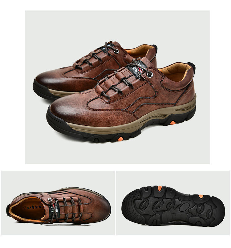 【⏰50% reducere astăzi - se încheie în curând】 Pantofi ortopedici cu design ergonomic - piele de înaltă calitate + cusături manual ✅ Un must-have pentru bărbați👞
