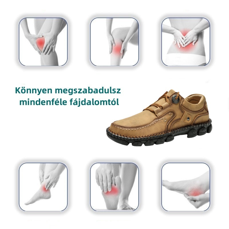 【🎁50% kedvezmény ma - ne hagyd ki】 Ergonomikus kialakítású ortopéd cipő - kiváló minőségű bőr + kézzel varrott 👞