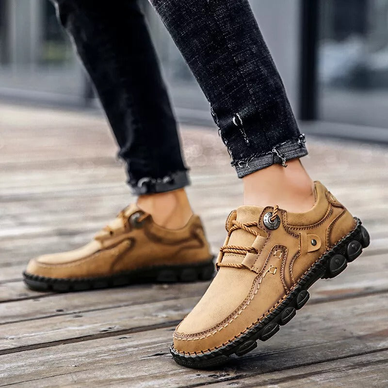 【🎁50% kedvezmény ma - ne hagyd ki】 Ergonomikus kialakítású ortopéd cipő - kiváló minőségű bőr + kézzel varrott 👞