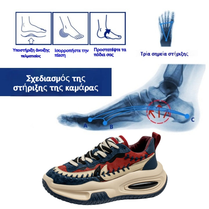🔥50% έκπτωση 👟 Unisex casual παπούτσια Ελαφριά και αναπνεύσιμα - άνετη και ανώδυνη εφαρμογή - εργονομικός σχεδιασμός