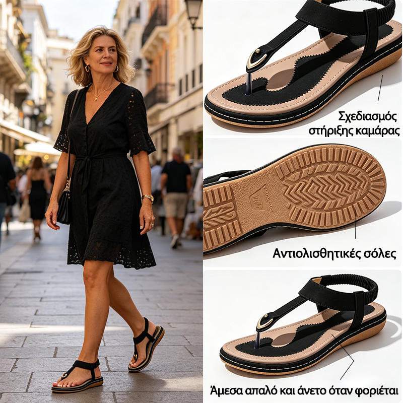 Dimarkent® 【⏰Μισή τιμή σήμερα👟】Αυτά τα παπούτσια είναι ιδανικά για καλοκαιρινές εξόδους | Μαλακά και άνετα | Σχεδιασμός στήριξης καμάρας | Ανακουφίζει αποτελεσματικά από την κόπωση | Ανακουφίζει από τον πόνο | Βελτιωμένη αντίσταση ολίσθησης👞