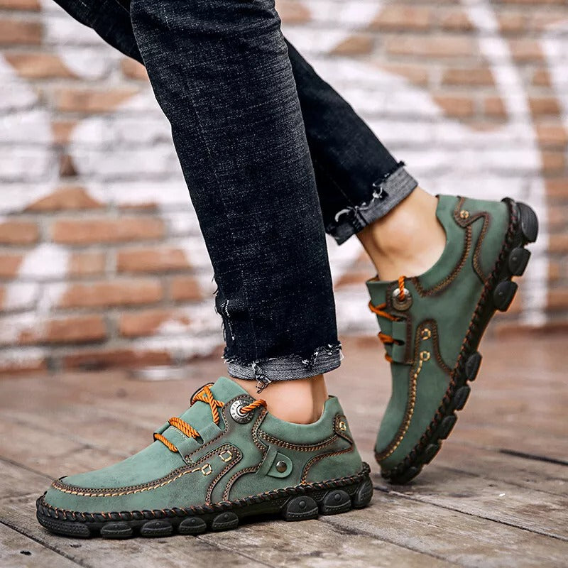 【🎁50% kedvezmény ma - ne hagyd ki】 Ergonomikus kialakítású ortopéd cipő - kiváló minőségű bőr + kézzel varrott 👞