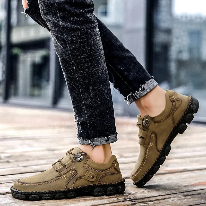 【🎁50% kedvezmény ma - ne hagyd ki】 Ergonomikus kialakítású ortopéd cipő - kiváló minőségű bőr + kézzel varrott 👞