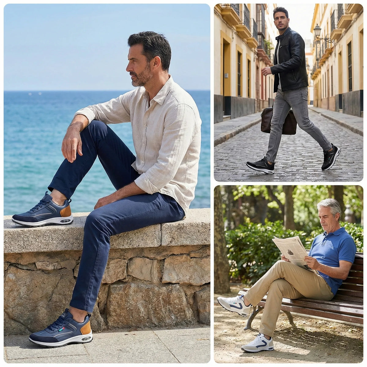 Dimarkent® 【⏰Μισή τιμή σήμερα👟】 Αυτά τα παπούτσια είναι ιδανικά για ολοήμερες δραστηριότητες | Σχεδιασμός στήριξης καμάρας | Ανακουφίζει αποτελεσματικά από την κόπωση | Ανακουφίζει από τον πόνο | Βελτιωμένη αδιάβροχη και αντιολισθητική απόδοση👞
