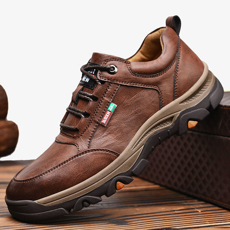 【⏰50% reducere astăzi - se încheie în curând】 Pantofi ortopedici cu design ergonomic - piele de înaltă calitate + cusături manual ✅ Un must-have pentru bărbați👞