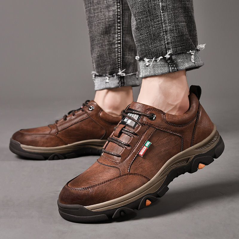 【⏰50% reducere astăzi - se încheie în curând】 Pantofi ortopedici cu design ergonomic - piele de înaltă calitate + cusături manual ✅ Un must-have pentru bărbați👞