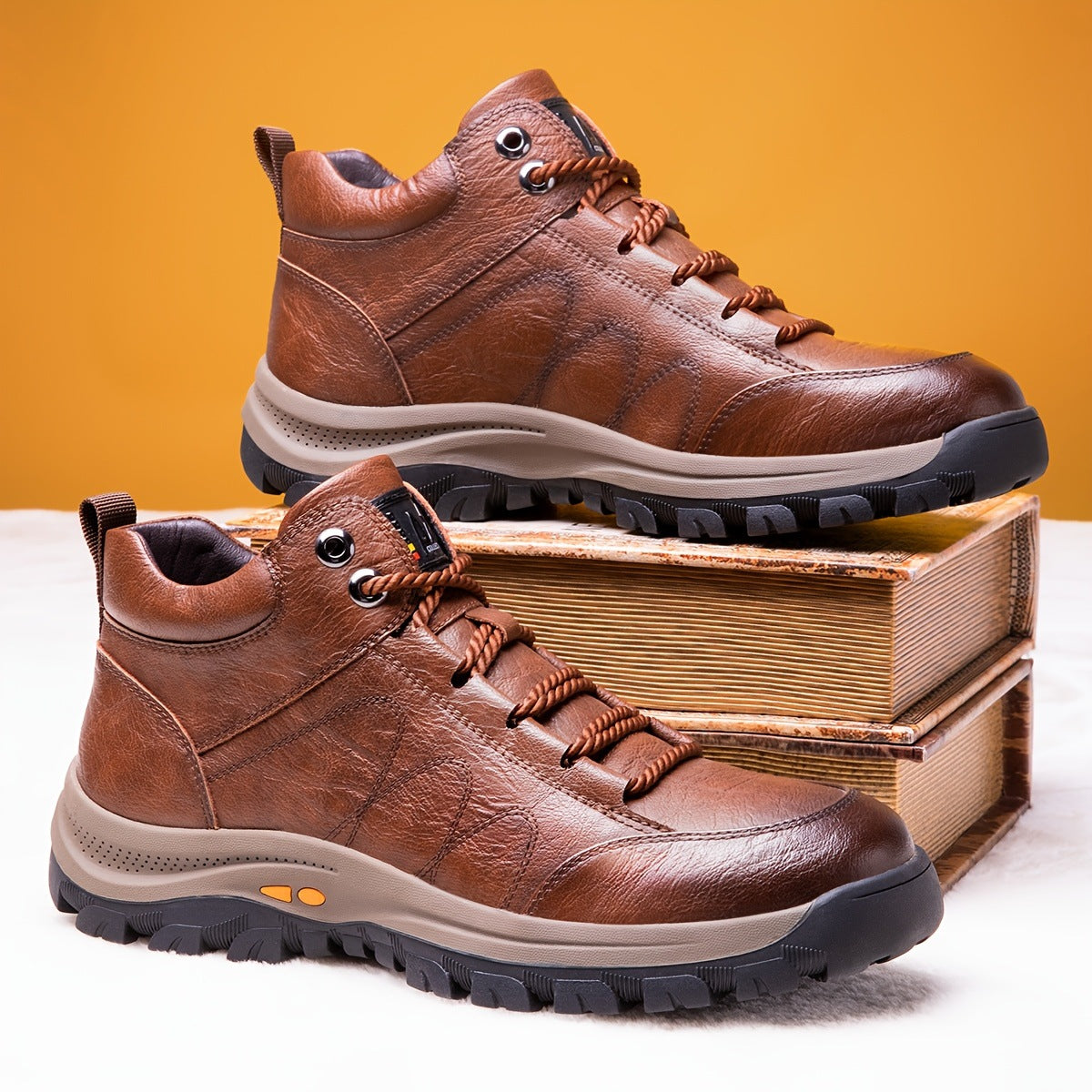 (🔥Sconto del 50% oggi - non lasciartelo sfuggire) - Scarpe alte in morbida e comoda pelle di vitello italiana (disponibile anche in peluche🔥)