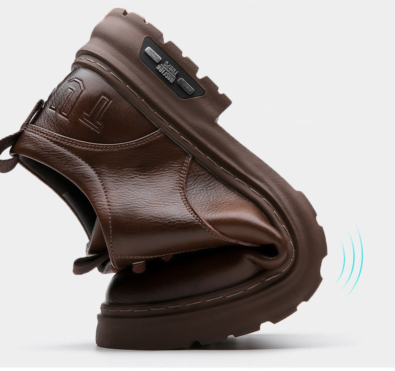 (🔥50% DESCONTO Hoje - Não Perca) Sapatos de Couro de Marca Italiana Macios e Confortáveis (Suporte de Arco - Facilita a Caminhada)
