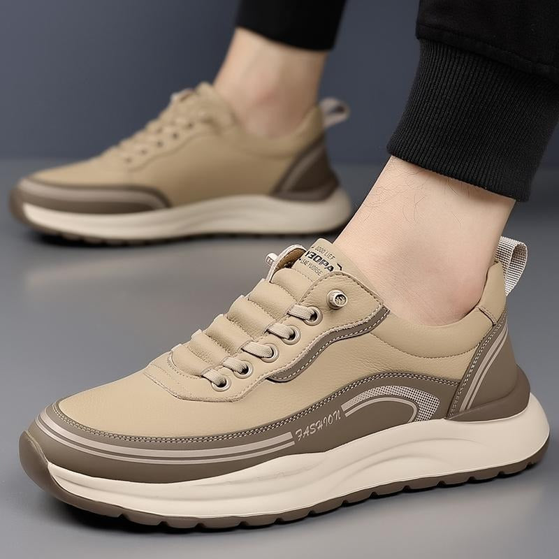⏰Μαύρα 50% έκπτωση👟 Παπούτσια πεζοπορίας, δέρμα υψηλής ποιότητας, ραμμένα στο χέρι