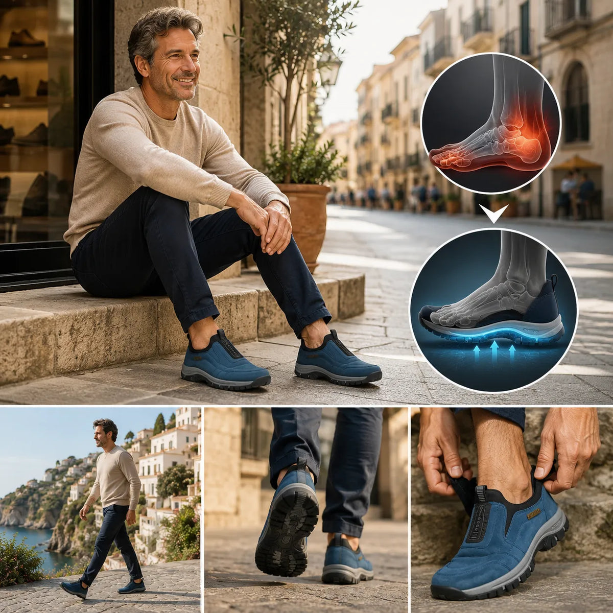 Ορθωτικά Παπούτσια Dimarkent® 🔥 50% Έκπτωση 🎁 Άνετα Παπούτσια για Περπάτημα 👟 Στήριξη της Αψίδας, Ανακουφίζει Αποτελεσματικά από τον Πόνο του Ποδιού, τον Πόνο της Αψίδας και την Κόπωση των Ποδιών ✅