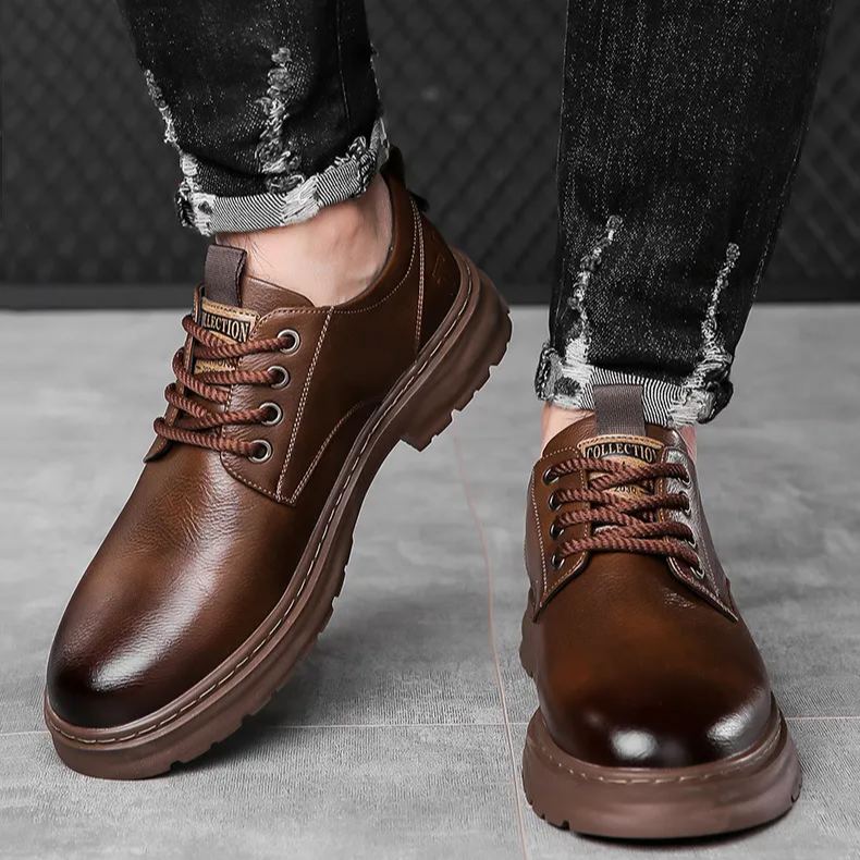 (🔥50% DESCONTO Hoje - Não Perca) Sapatos de Couro de Marca Italiana Macios e Confortáveis (Suporte de Arco - Facilita a Caminhada)