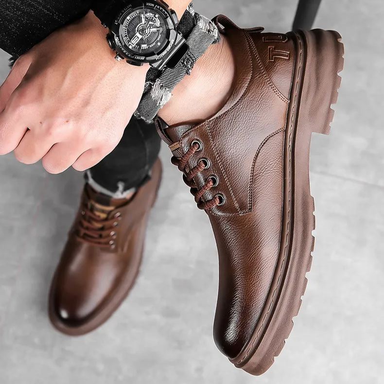 (🔥50% DESCONTO Hoje - Não Perca) Sapatos de Couro de Marca Italiana Macios e Confortáveis (Suporte de Arco - Facilita a Caminhada)